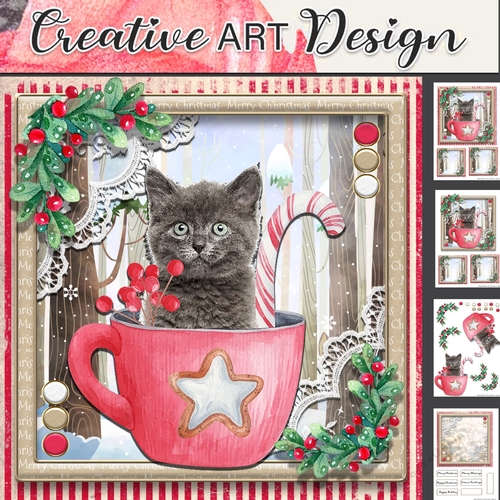 Christmas Cats kit Four 