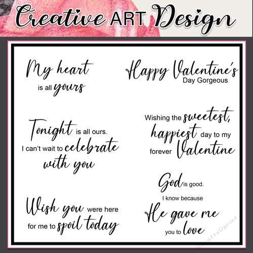 Valentine wishes various Word art 