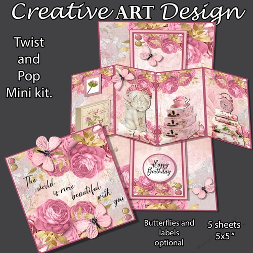 Pink Floral Twist and POP 