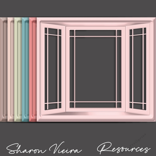 Soft Pastel Earth Series Bay Window
