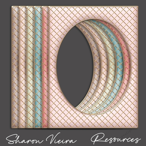 Soft Pastel Earth Series Frames ONE 6x8 