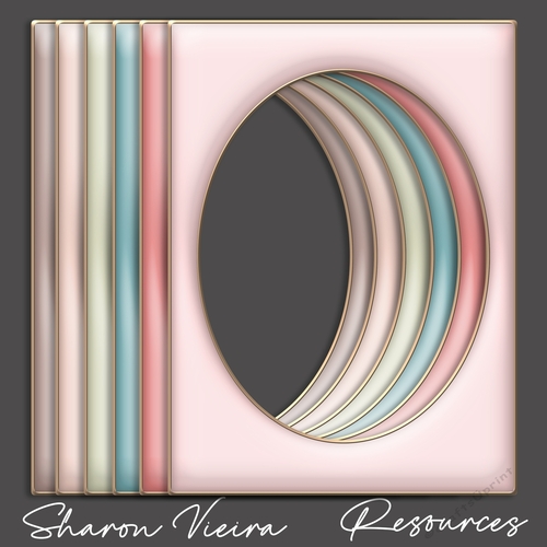 Soft Pastel Earth Series FramesTWO 6x8 