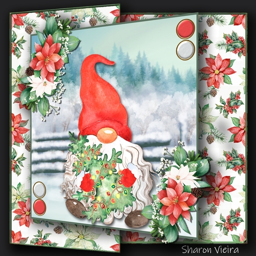 Christmas Gnome Fold back  2