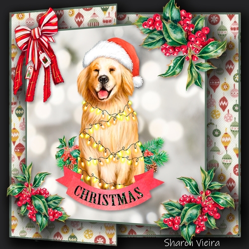 Christmas Dogs Fold back 3 