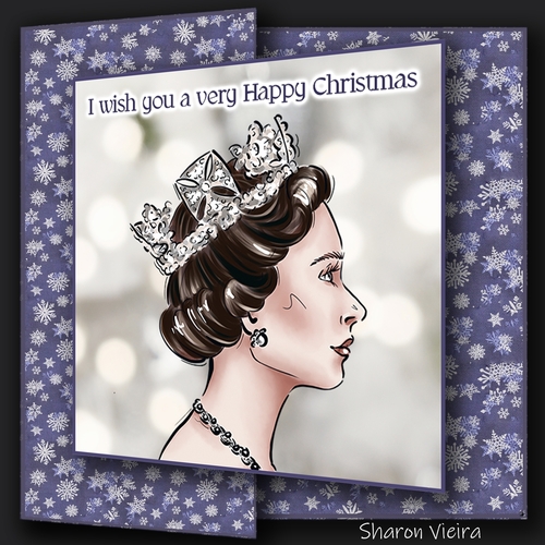 Majesty Queen Elizabeth II Fold Back 