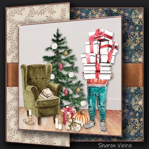 Beautiful Christmas Fold back one 