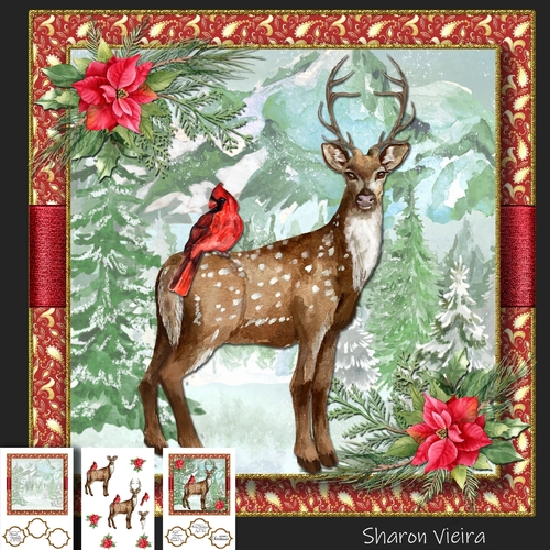 Christmas forest friends