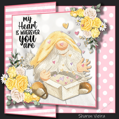 Valentine Gnome Foldback with Folio option 4