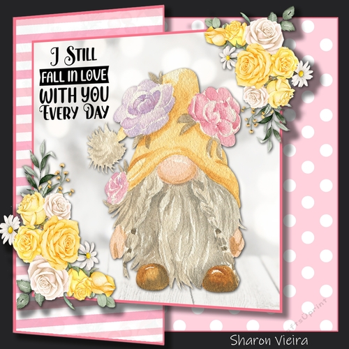 Valentine Gnome Foldback with Folio option 5