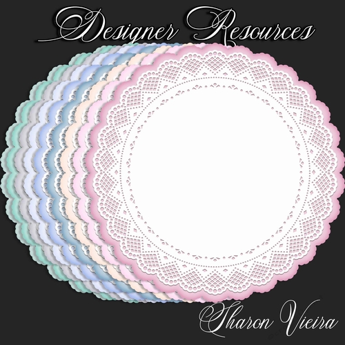 Pretty and Soft Pastels Doily