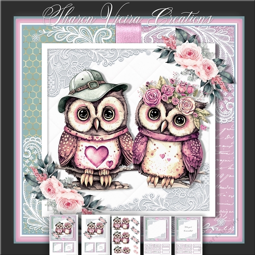 Floral Owls two