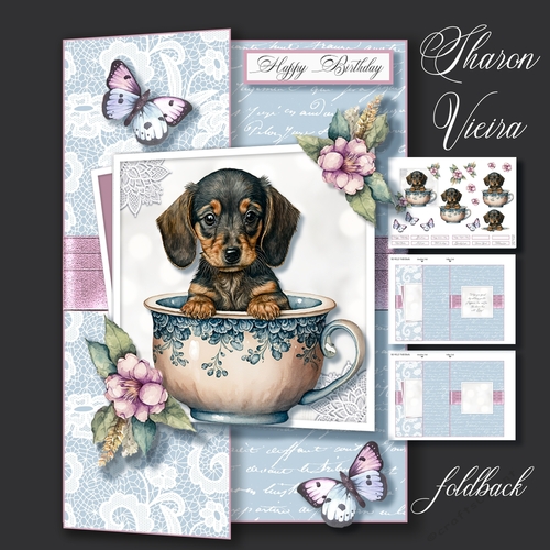 Pup in a cup fold back two 