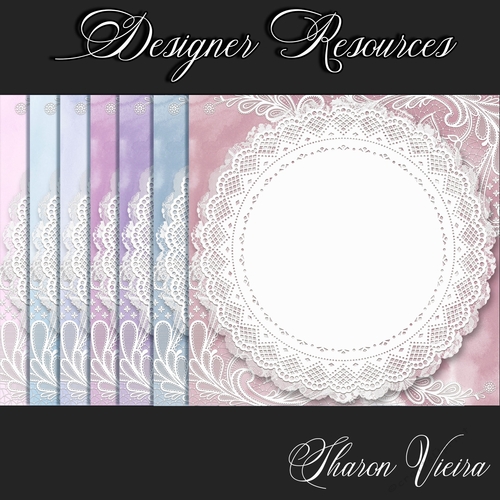Lavender Watercolour Series Papers one 