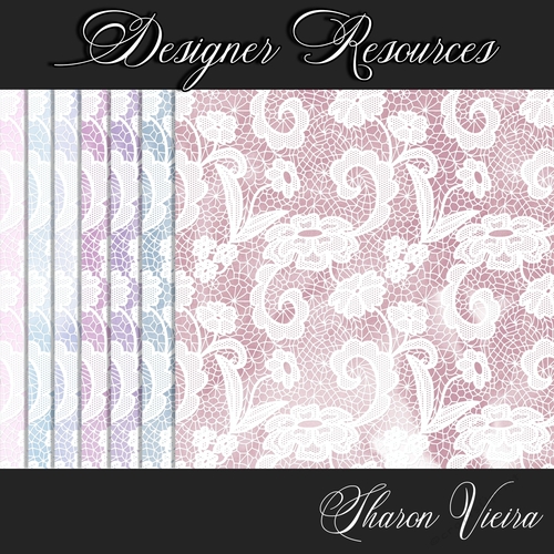 Lavender Watercolour Series Papers six 