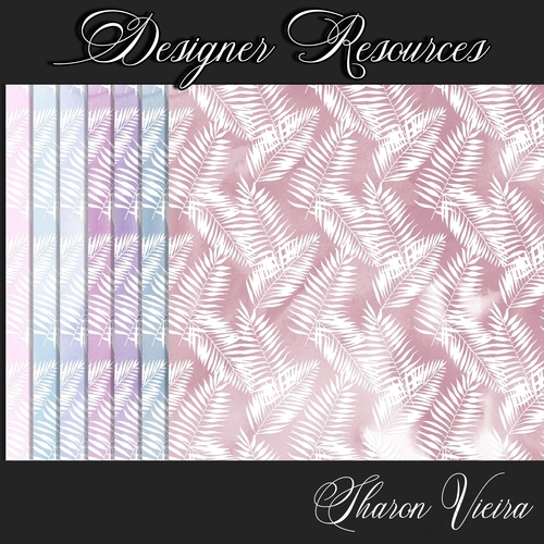Lavender Watercolour Series Papers  nine 