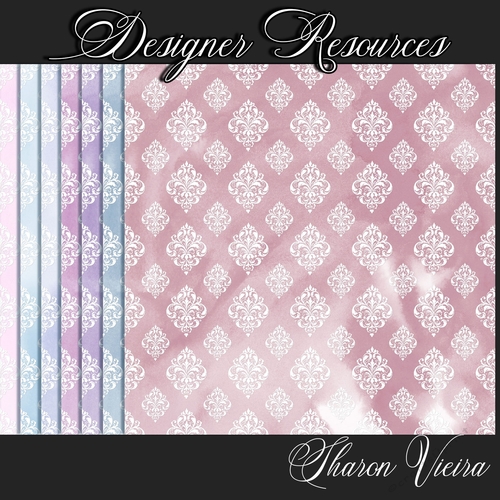 Lavender Watercolour Series Papers 11