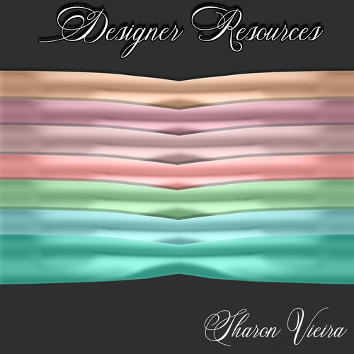 Ocean Sunset watercolour series Ribbons 