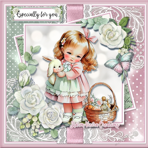Just a Girl and her Bunnies  KIT-four 