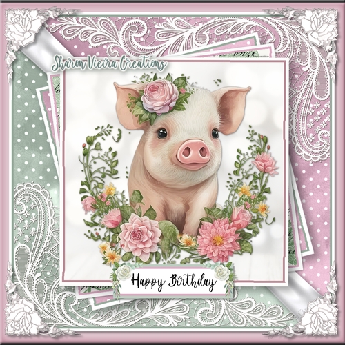 Just a pig and her flowers KIT-ONE 