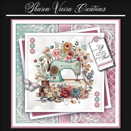 Just a beautiful floral sewing machine KIT-ONE