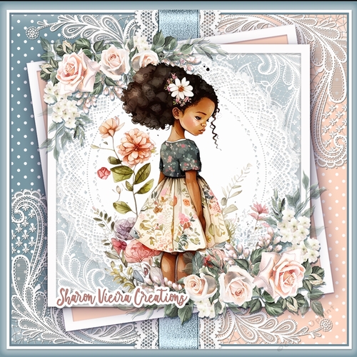 A beautiful girl and her flowers KIT-ONE 