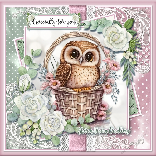  Just and Owl and her basket KIT-THREE 