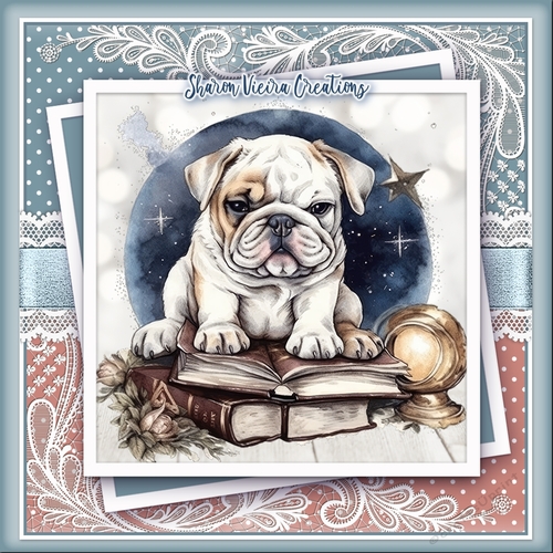 Just a Bulldog and his books KIT-ONE 