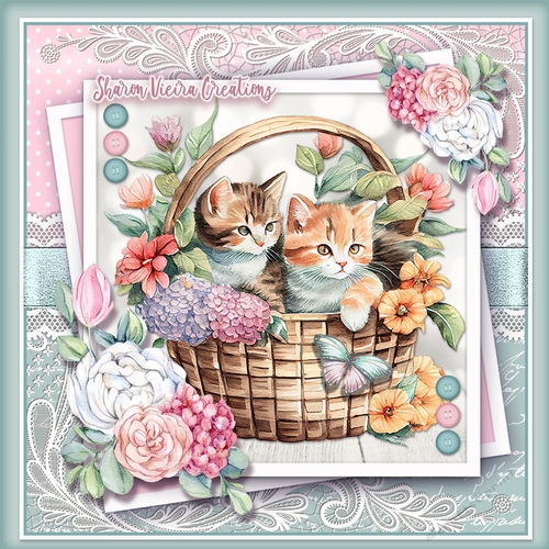 Just some cute cats in a basket KIT-TWO 