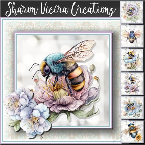 the Florals and The BEE Complete 7Topper Kit 