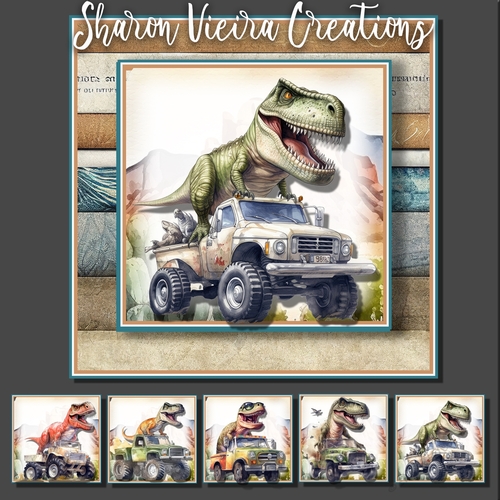 Dino Birthday Complete topper kit 