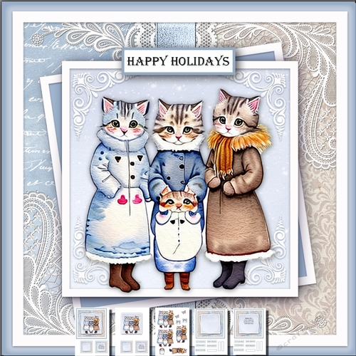Christmas Friends  complete mini kit