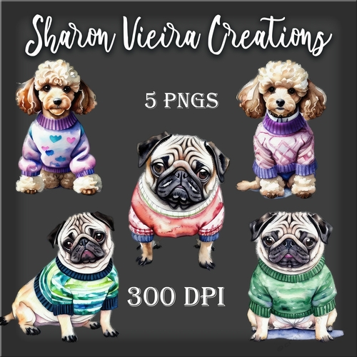 Puppys in sweater mix kit 
