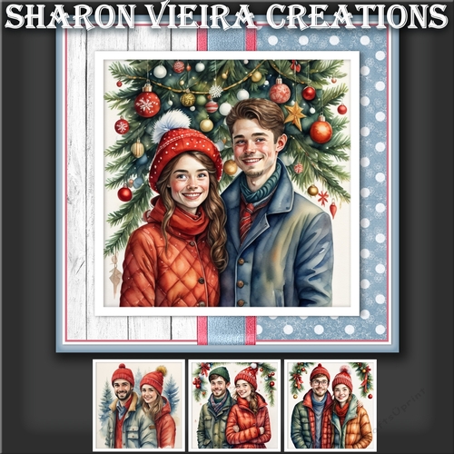 Christmas Couple Topper Kit