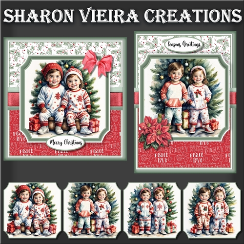 Christmas Blessings toppers kit 