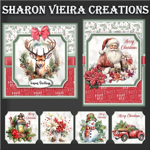 Beautiful Christmas Mix topper kit 