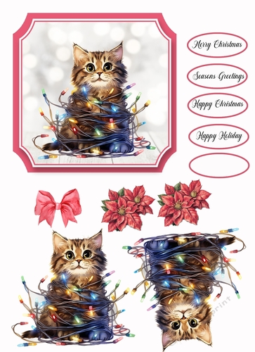 Christmas Cat Topper 4