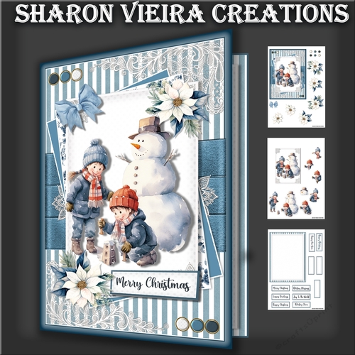 Blue Christmas Card Two