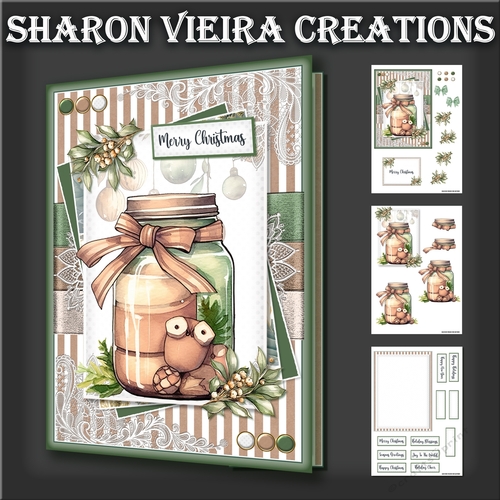 Green and Kraft  Christmas Card 6