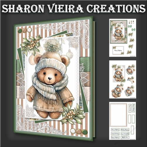 Green and Kraft  Christmas Card 7