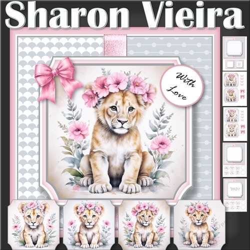 Watercolour Baby LionTopper Kit 
