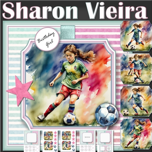 Girl Soccer Topper 