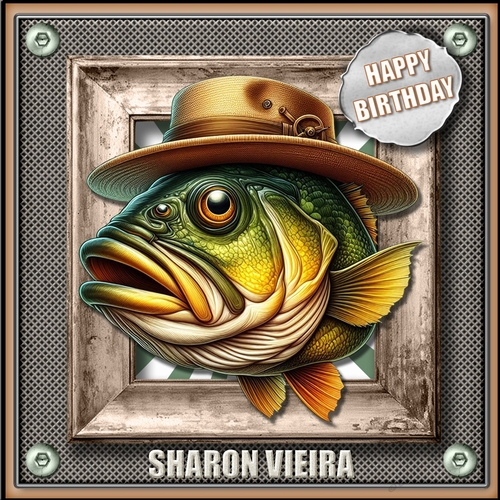Male Fishing card one 