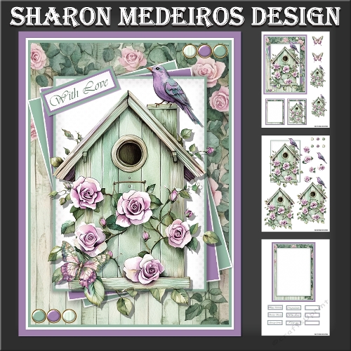 Birdhouse floral 