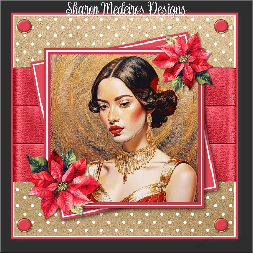  Christmas Art Deco Lady one