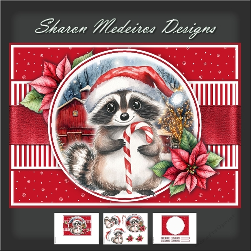 Christmas Raccoon 
