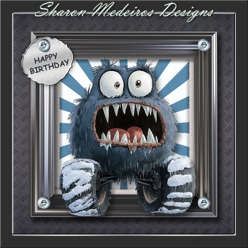 Cute Monster truck Birthday 2 