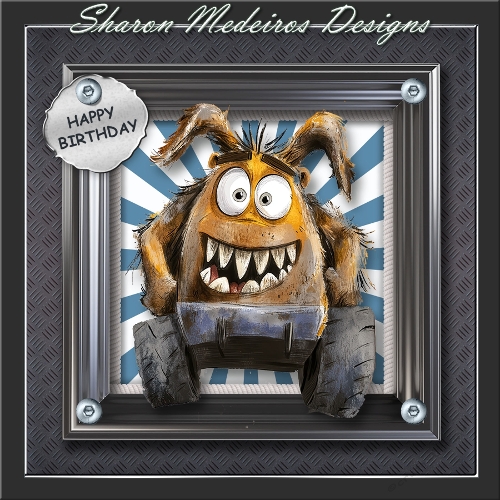 Cute Monster truck Birthday 3 