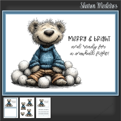 Quick card kit Snow Ball Fight 