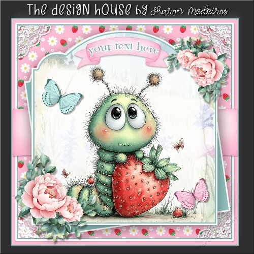 3d Floral Caterpillar 