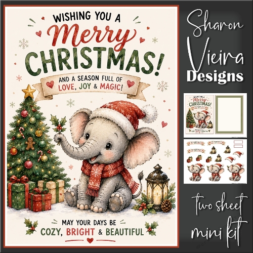 Merry Christmas Elephant 